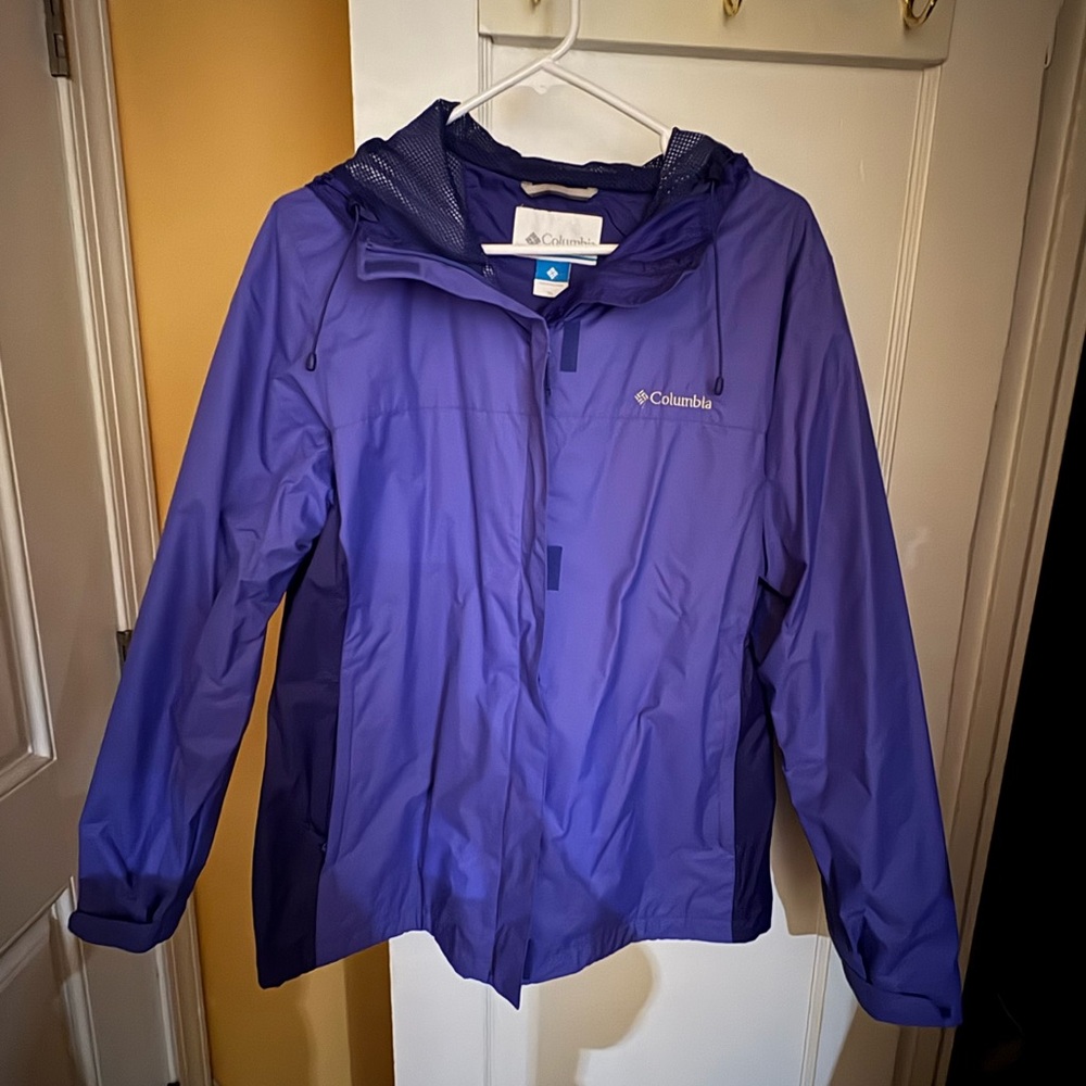 Columbia Deep Purple Outdoor Rain Jacket